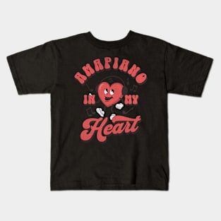 AMAPIANO IN MY HEART Kids T-Shirt